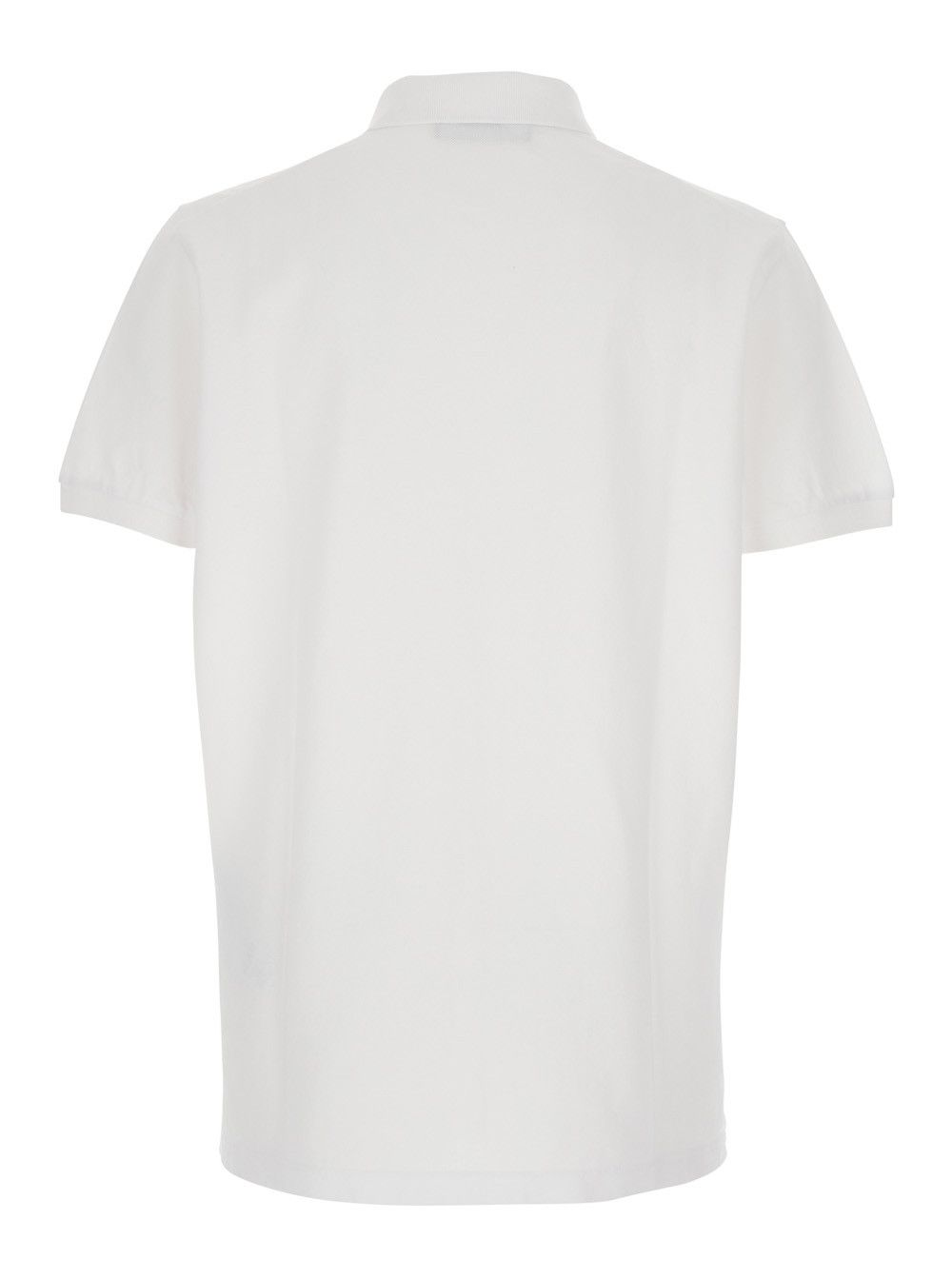 Dsquared2 White Polo Shirt with Classic Collar and Logo Lettering on the Front in Cotton Man Size US M / EU 48-50 / 2 - 2 Thumbnail