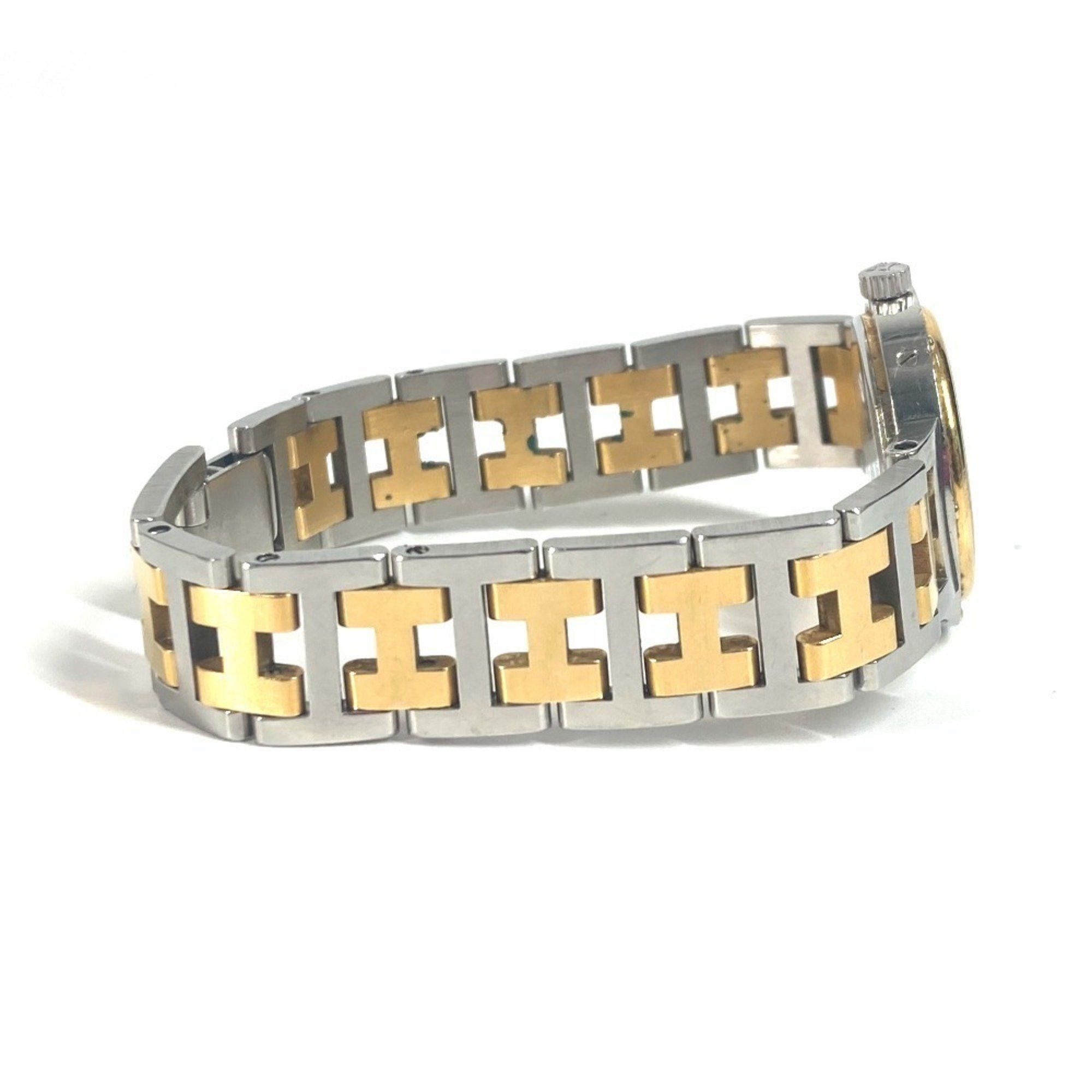 HERMES Vintage Clipper Watch, Two-tone Stainless Steel GP