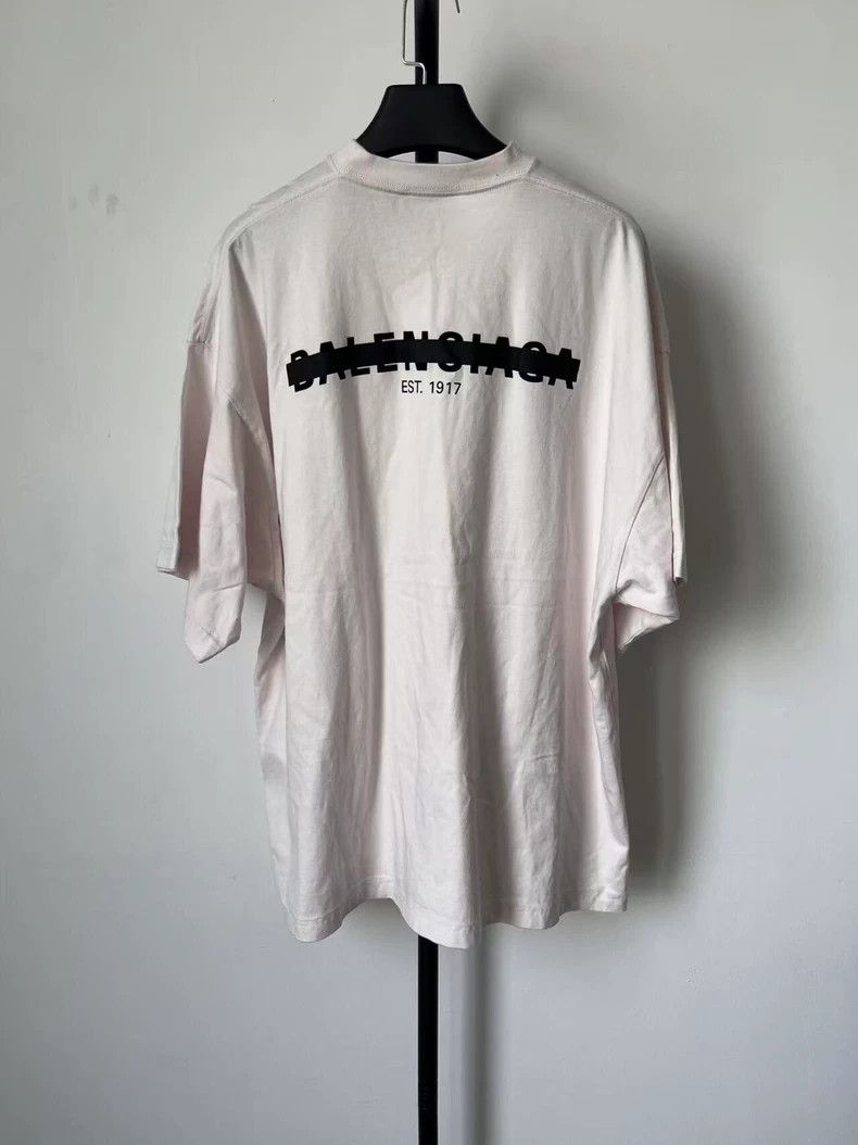 Balenciaga Balenciaga Logo Print Loose Short Sleeve T-Shirt - dmc Size US M / EU 48-50 / 2 - 2 Thumbnail