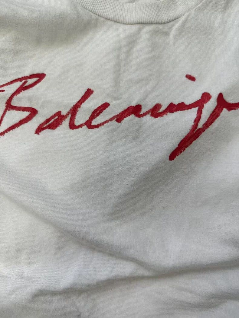 Balenciaga Balenciaga Women's Logo Print Cotton T-Shirt - dmc Size US M / EU 48-50 / 2 - 3 Thumbnail