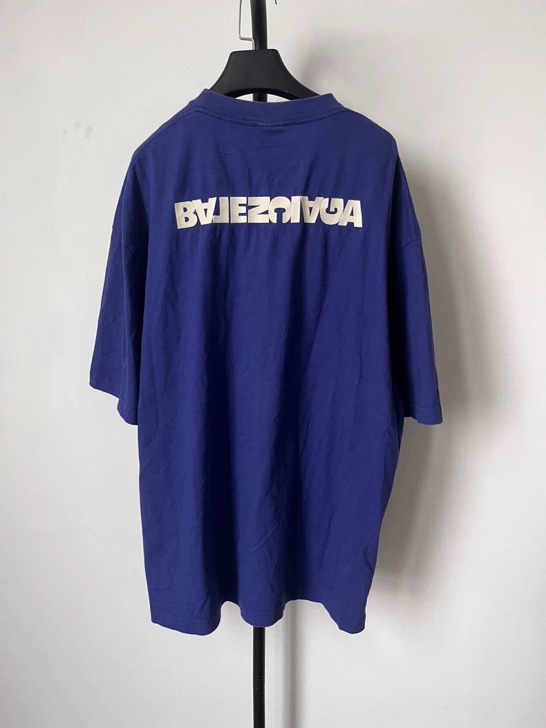 Balenciaga Balenciaga Logo Print Short Sleeve T-Shirt - dmc Size US XXL / EU 58 / 5 - 2 Thumbnail