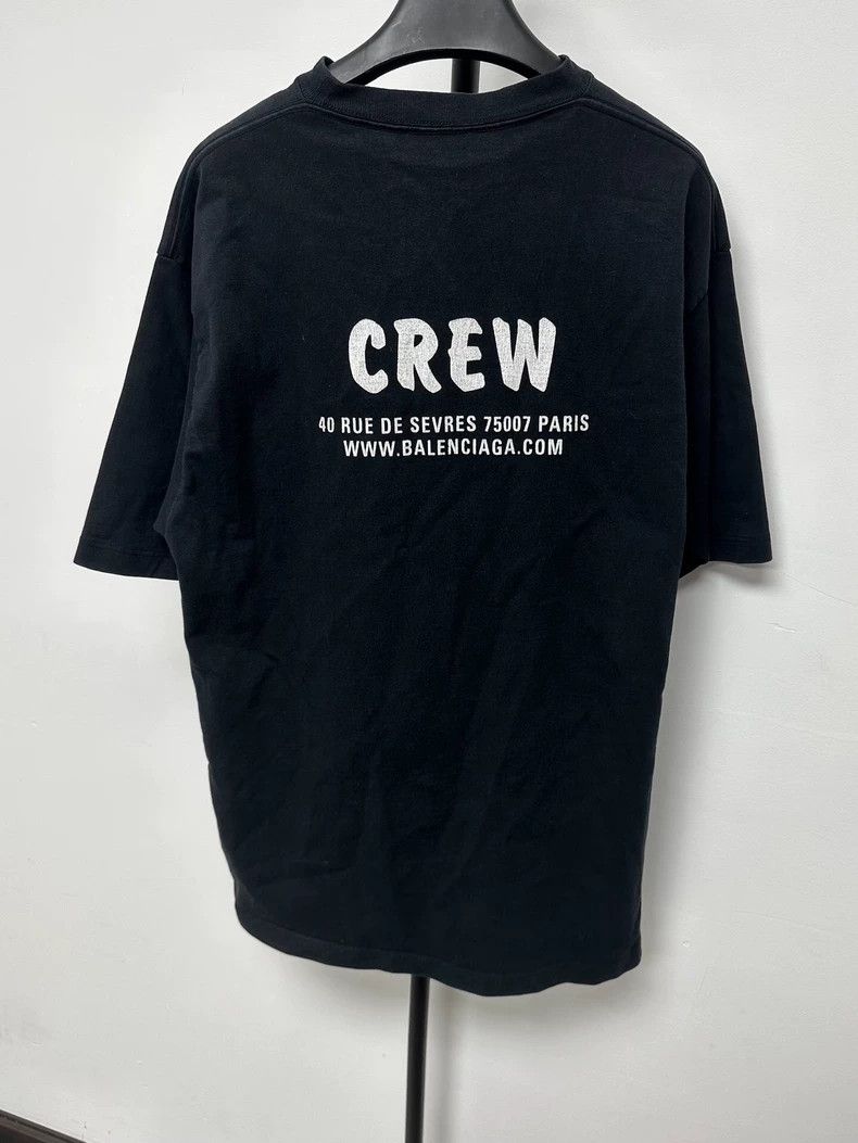 Balenciaga Balenciaga CREW Letter Print Loose Short-Sleeve T-Shirt - dmc Size US S / EU 44-46 / 1 - 2 Thumbnail