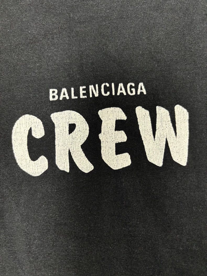 Balenciaga Balenciaga CREW Letter Print Loose Short-Sleeve T-Shirt - dmc Size US S / EU 44-46 / 1 - 3 Thumbnail