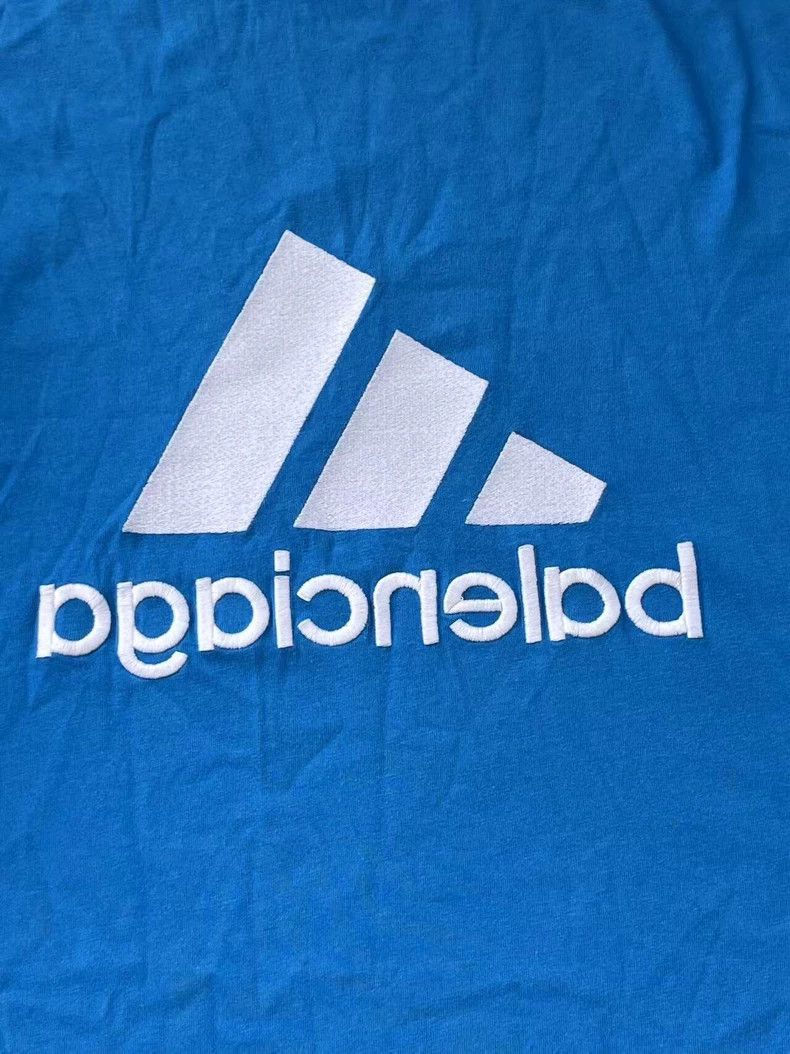 Balenciaga Balenciaga x adidas Logo Print Short Sleeve T-Shirt - dmc Size US M / EU 48-50 / 2 - 3 Thumbnail