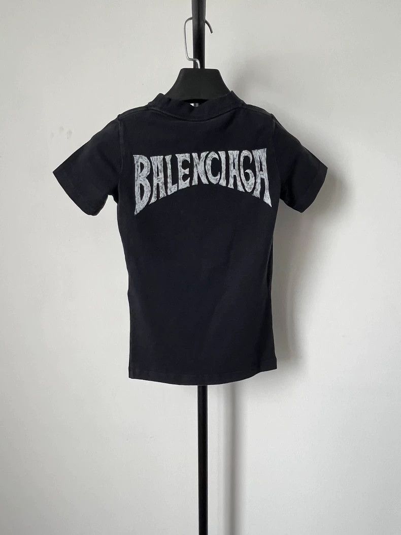 Balenciaga Balenciaga Paris Print Short Sleeve T-Shirt - dmc Size US S / EU 44-46 / 1 - 2 Thumbnail