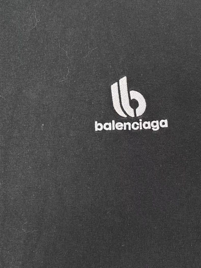 Balenciaga Balenciaga Men's Logo Print Short Sleeve T-shirt - dmc Size US M / EU 48-50 / 2 - 3 Thumbnail
