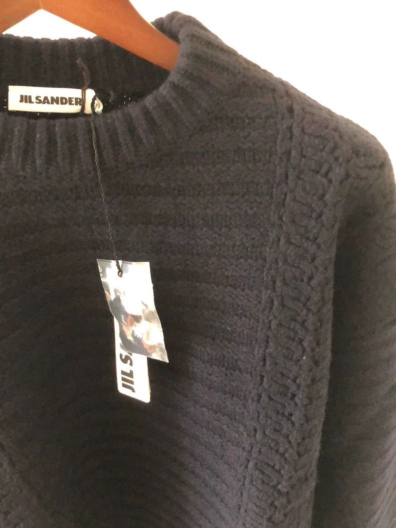 Jil Sander Jil Sander Navy Blue Knit Sweater - dmc Size US L / EU 52-54 / 3 - 2 Thumbnail