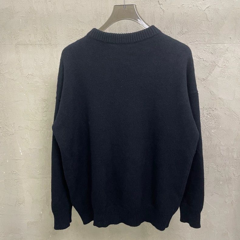 Loewe Loewe Black Wool Sweater with Blue Logo - dmc Size US S / EU 44-46 / 1 - 2 Thumbnail