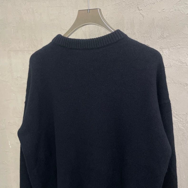Loewe Loewe Black Wool Sweater with Blue Logo - dmc Size US S / EU 44-46 / 1 - 4 Thumbnail