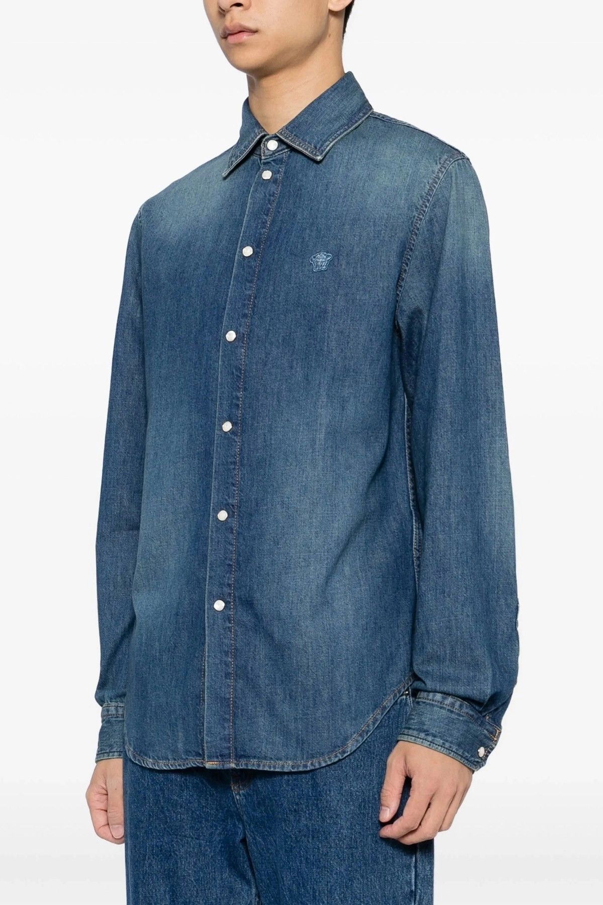 Versace 'Medusa' patch shirt Size US XXL / EU 58 / 5 - 2 Thumbnail
