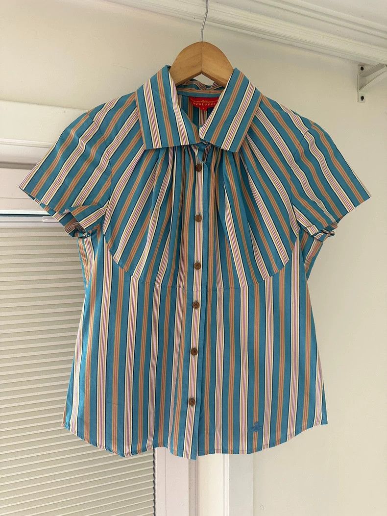 Vivienne Westwood Vivienne Westwood Striped Short Sleeve Shirt - dmc Size US M / EU 48-50 / 2 - 4 Thumbnail