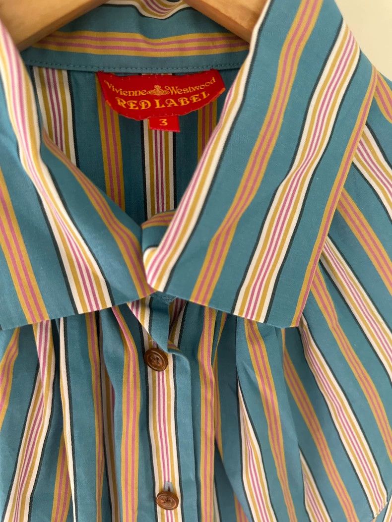 Vivienne Westwood Vivienne Westwood Striped Short Sleeve Shirt - dmc Size US M / EU 48-50 / 2 - 6 Thumbnail