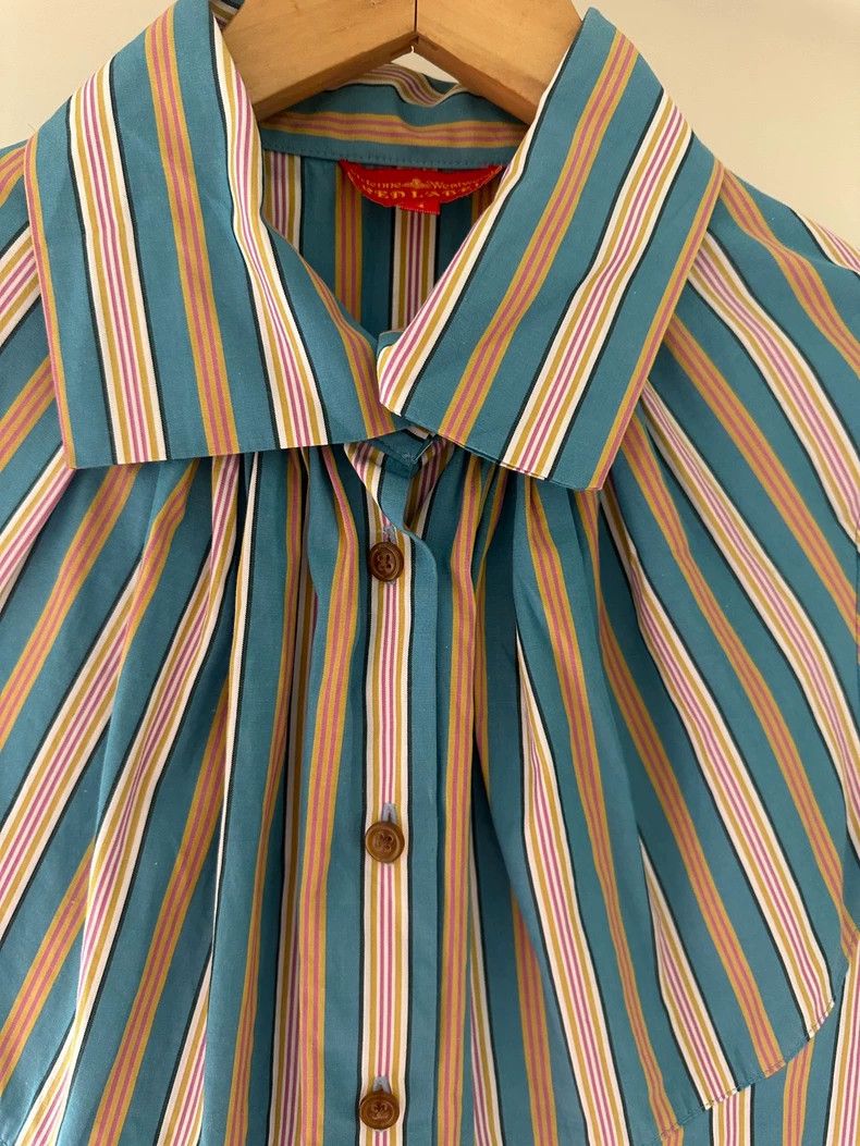 Vivienne Westwood Vivienne Westwood Striped Short Sleeve Shirt - dmc Size US M / EU 48-50 / 2 - 7 Thumbnail