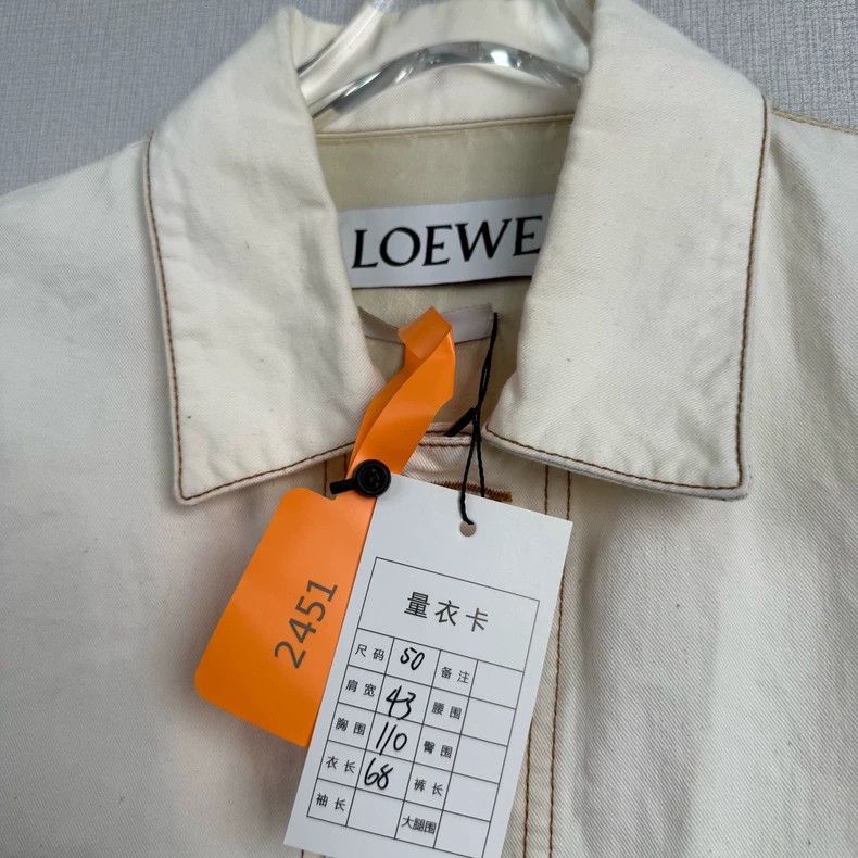 Loewe LOEWE White Denim Jacket - dmc Size US L / EU 52-54 / 3 - 3 Thumbnail