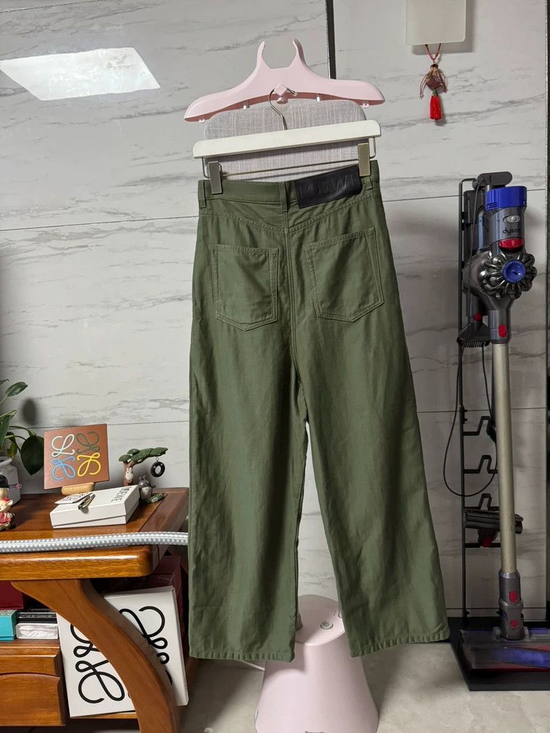 Loewe LOEWE Dark Green Casual Long Pants - dmc Size US 31 - 2 Thumbnail
