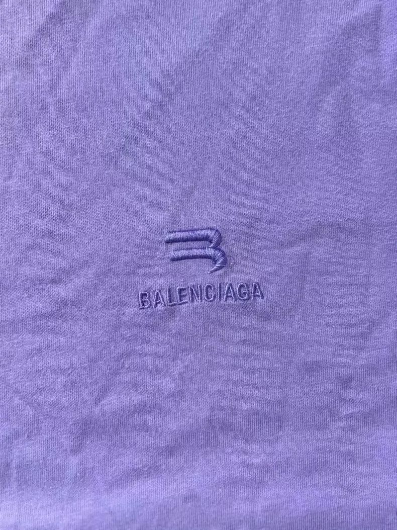 Balenciaga Balenciaga Sportyb Purple Short Sleeve T-shirt - dmc Size US S / EU 44-46 / 1 - 3 Thumbnail