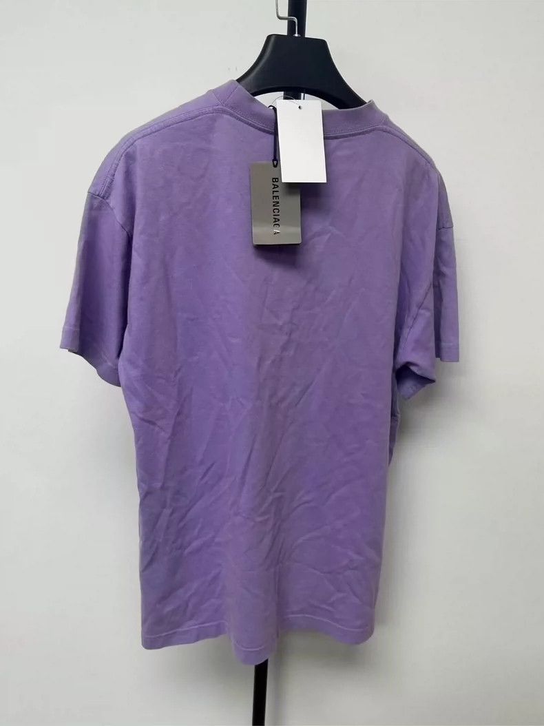 Balenciaga Balenciaga Sportyb Purple Short Sleeve T-shirt - dmc Size US S / EU 44-46 / 1 - 2 Thumbnail