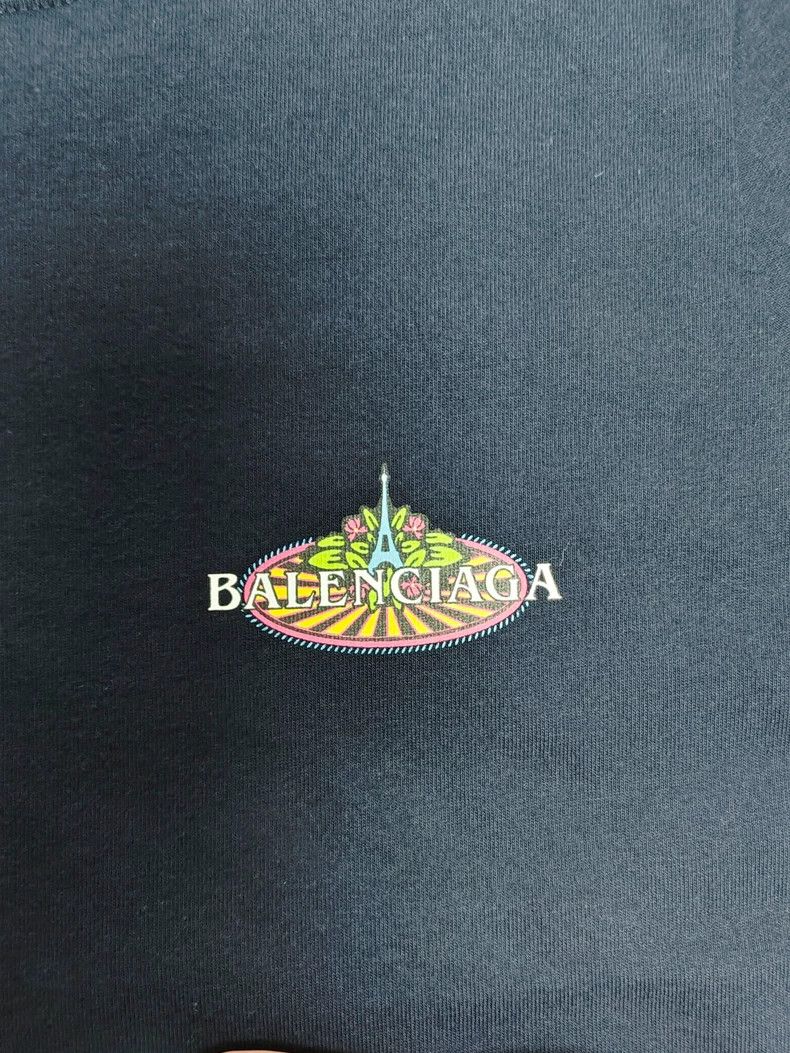 Balenciaga Balenciaga Bonjour Paris Print Short Sleeve T-Shirt - dmc Size US M / EU 48-50 / 2 - 4 Thumbnail