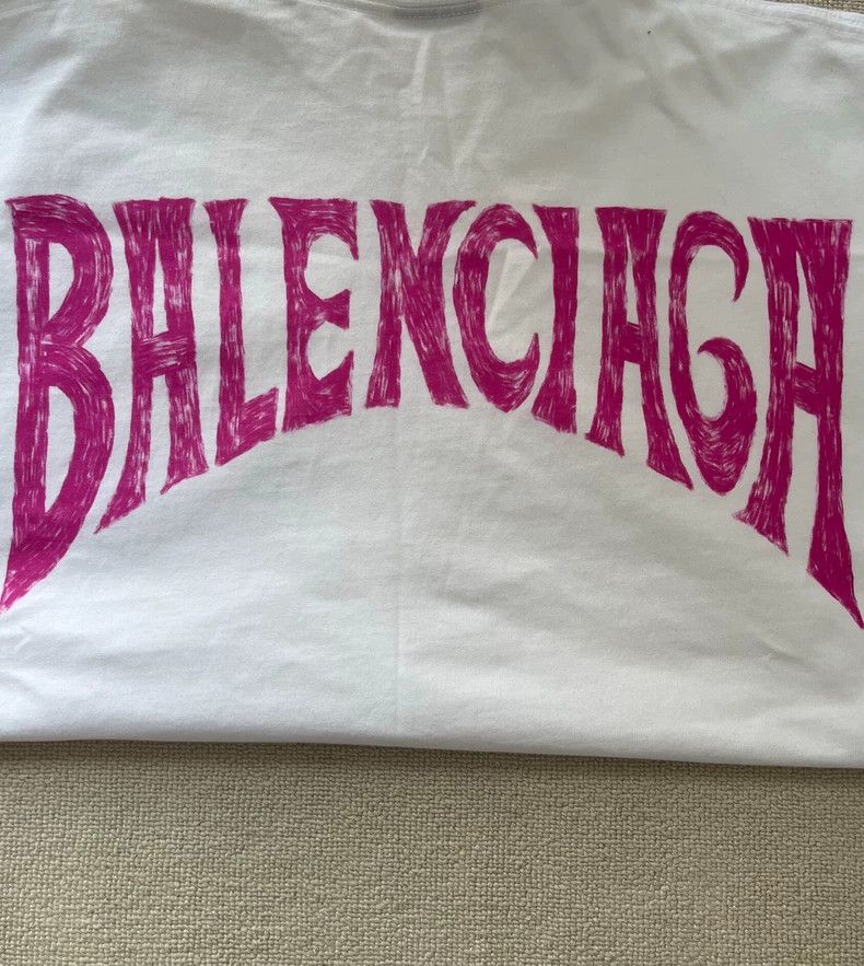 Balenciaga Balenciaga Logo Short Sleeve T-Shirt - dmc Size US S / EU 44-46 / 1 - 3 Thumbnail