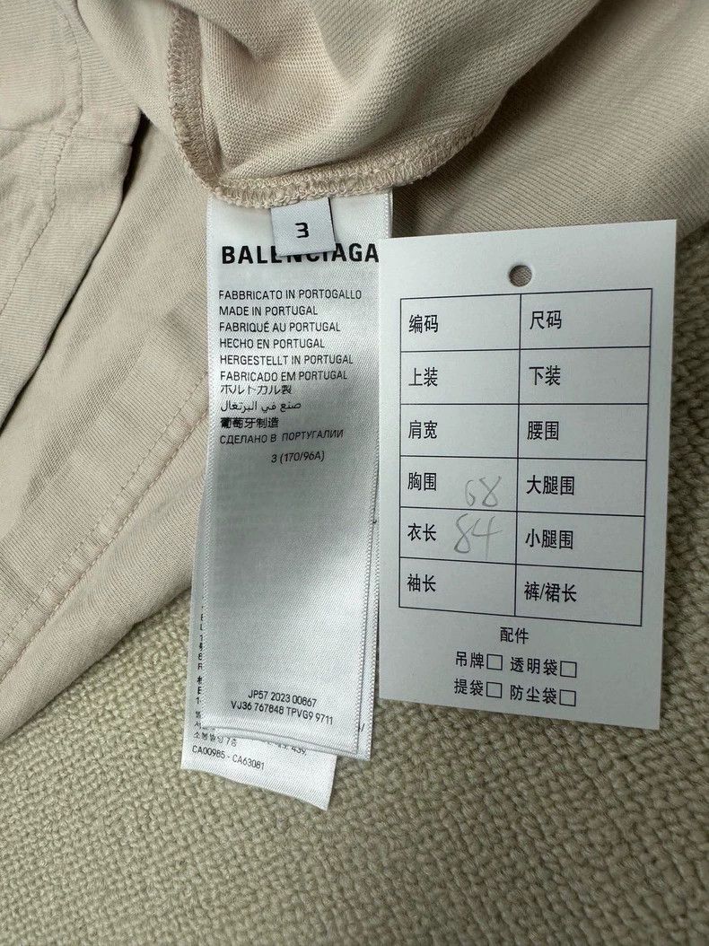 Balenciaga Balenciaga Double Ring Embroidered Logo Tee - dmc Size US M / EU 48-50 / 2 - 5 Thumbnail