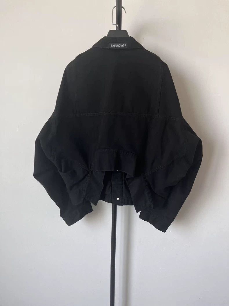 Balenciaga Balenciaga Black Oversized Long Sleeve Jacket - dmc Size US M / EU 48-50 / 2 - 2 Thumbnail
