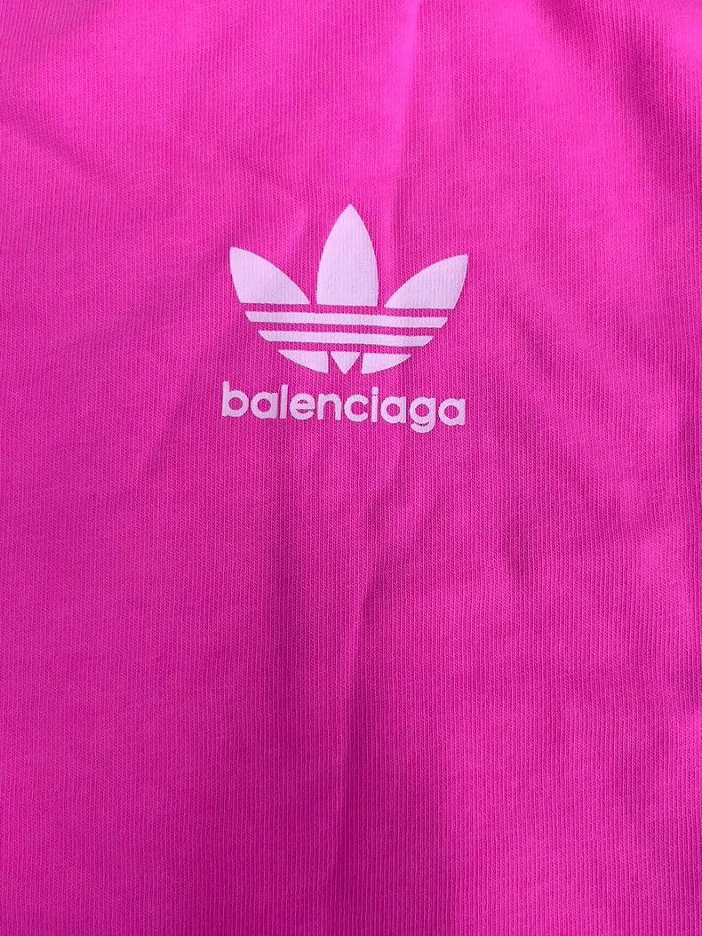 Balenciaga Balenciaga x Adidas Striped Logo Short Sleeve T-Shirt - dmc Size US XS / EU 42 / 0 - 3 Thumbnail