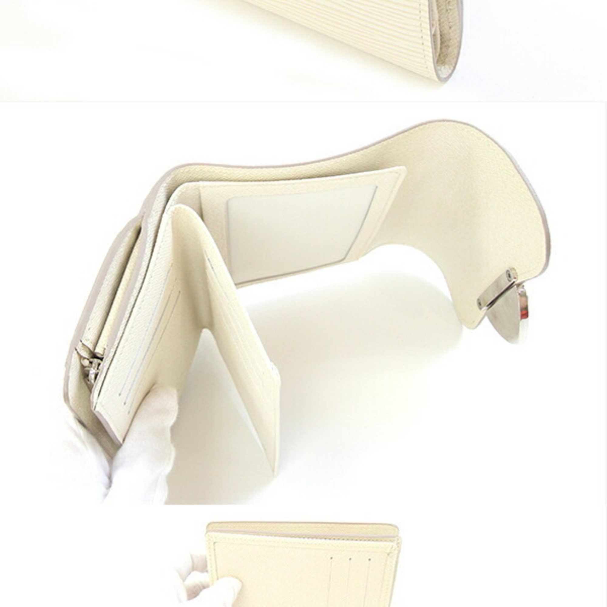 Louis Vuitton Louis Vuitton Epi Portefeuille Joy Tri-fold Wallet M6658J Ivory Women's LOUIS VUITTON Size ONE SIZE - 2 Thumbnail