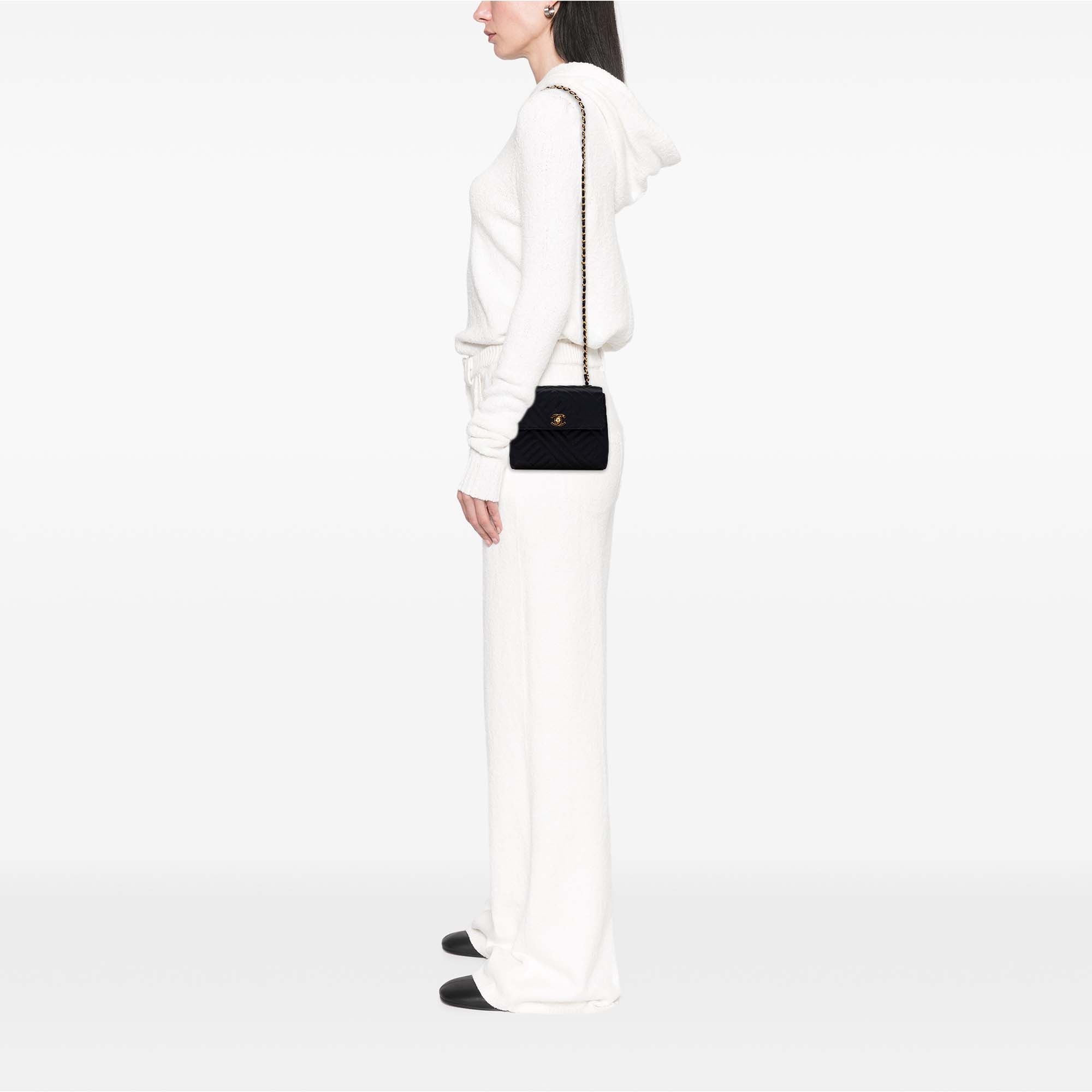 Chanel Chanel Mini Square Diagonal Quilted Satin Single Flap Size ONE SIZE - 9 Thumbnail