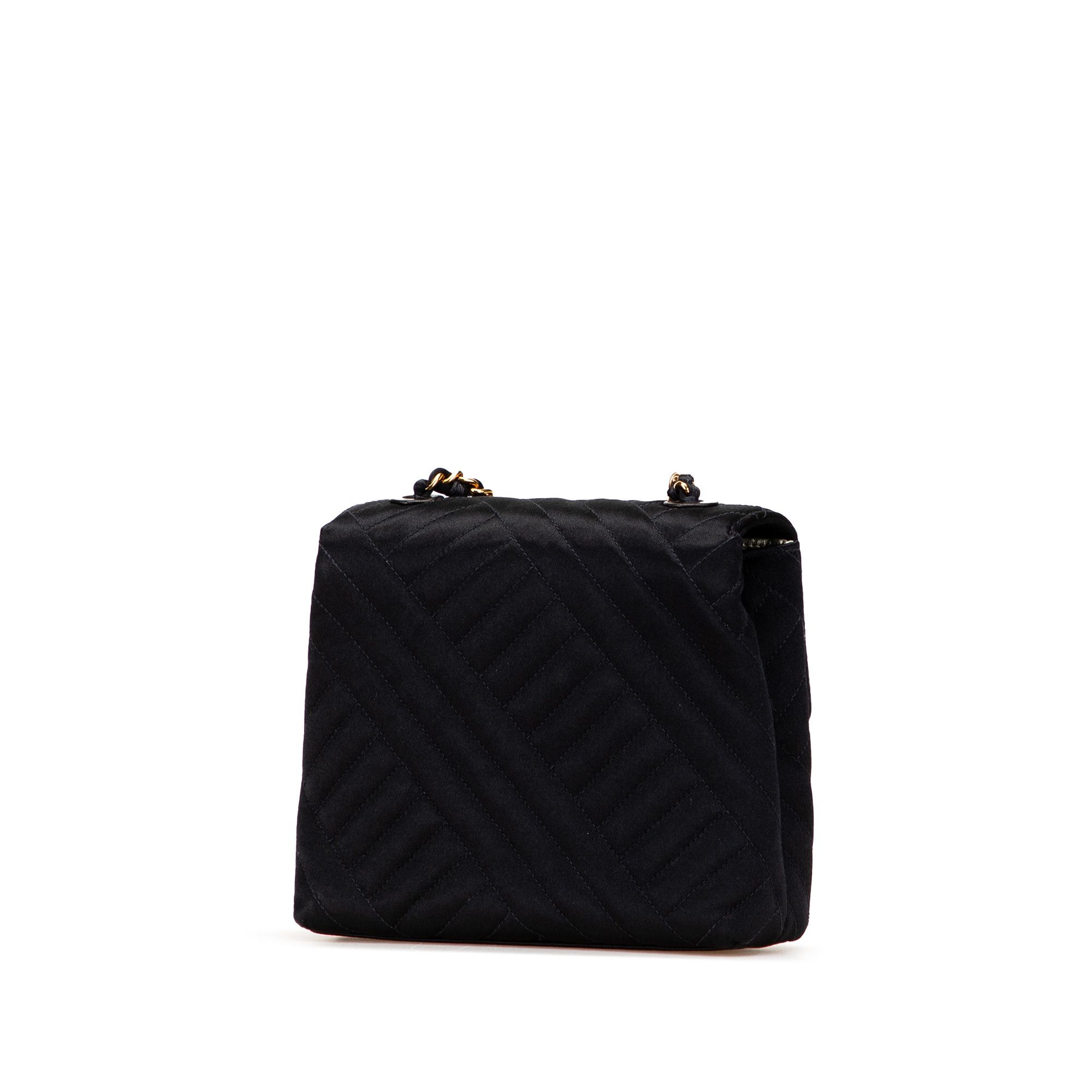 Chanel Chanel Mini Square Diagonal Quilted Satin Single Flap Size ONE SIZE - 2 Thumbnail