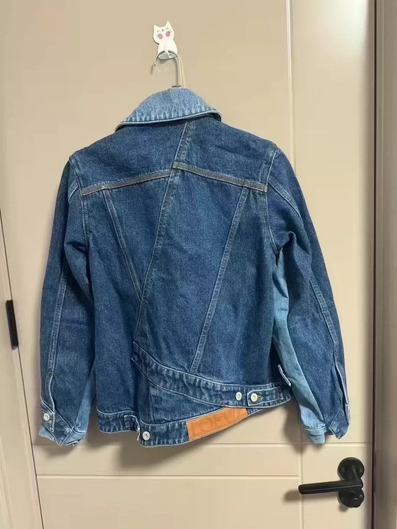 Loewe LOEWE Asymmetric Collar Denim Jacket - dmc Size US M / EU 48-50 / 2 - 2 Thumbnail