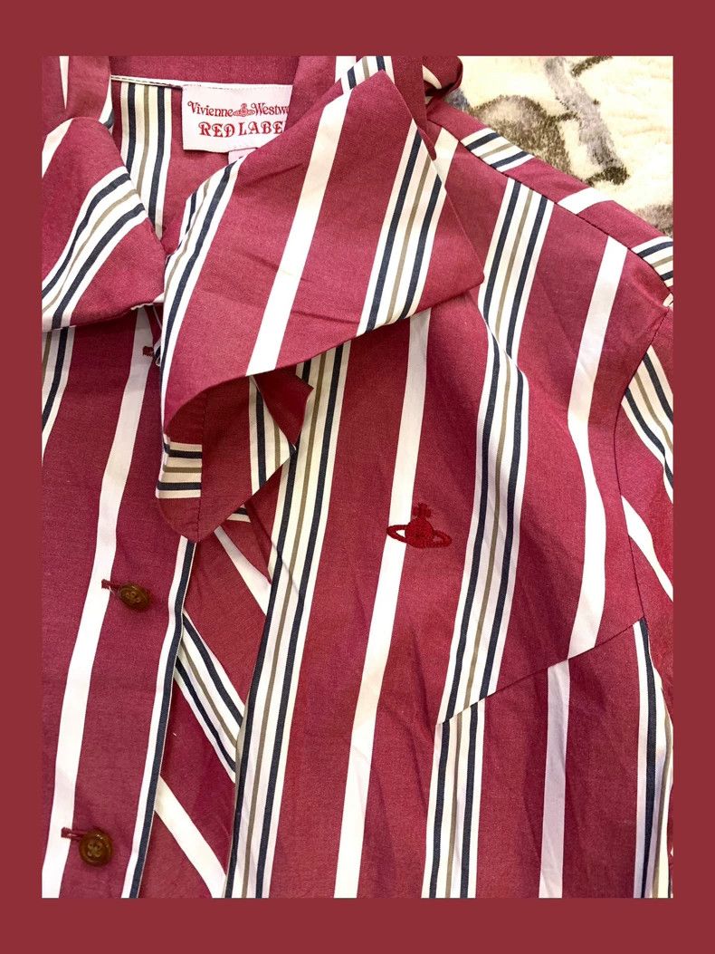 Vivienne Westwood Vivienne Westwood Vintage Striped Short Sleeve Shirt - dmc Size US M / EU 48-50 / 2 - 3 Thumbnail