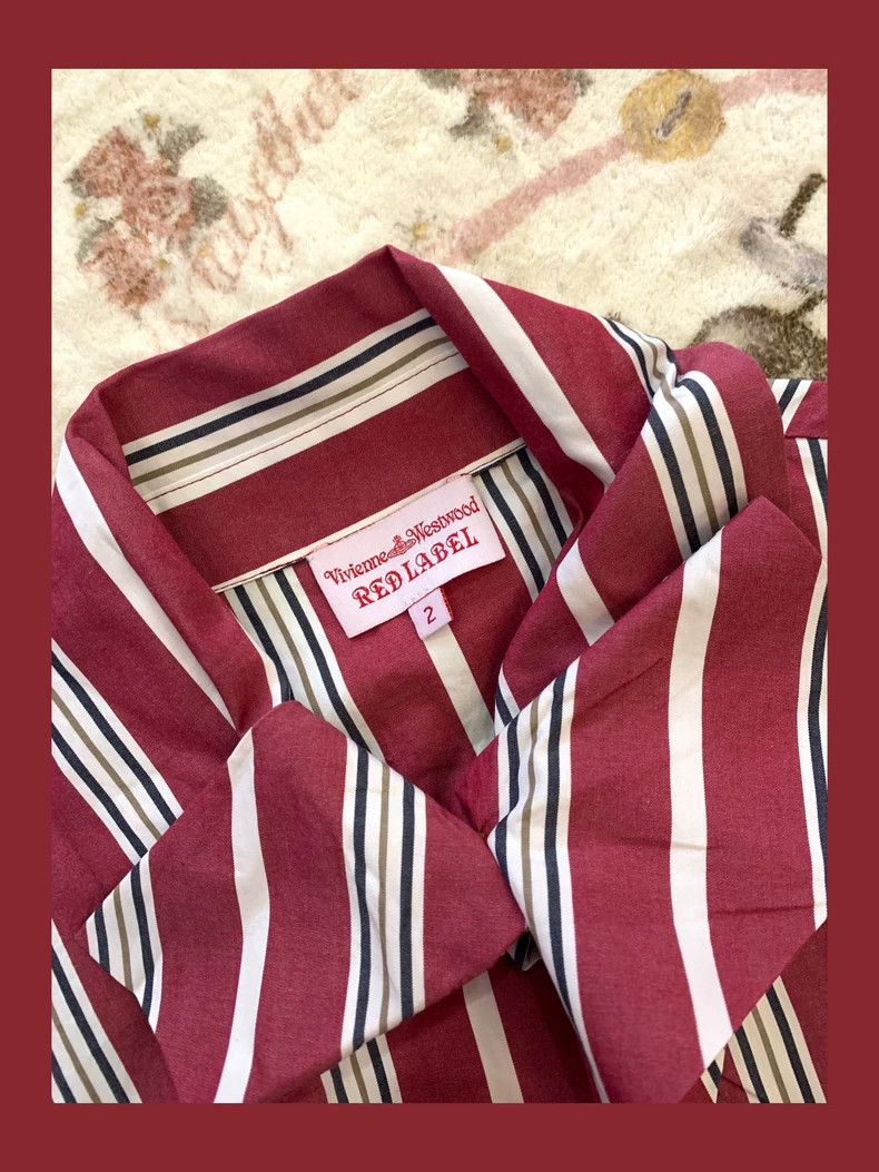 Vivienne Westwood Vivienne Westwood Vintage Striped Short Sleeve Shirt - dmc Size US M / EU 48-50 / 2 - 4 Thumbnail