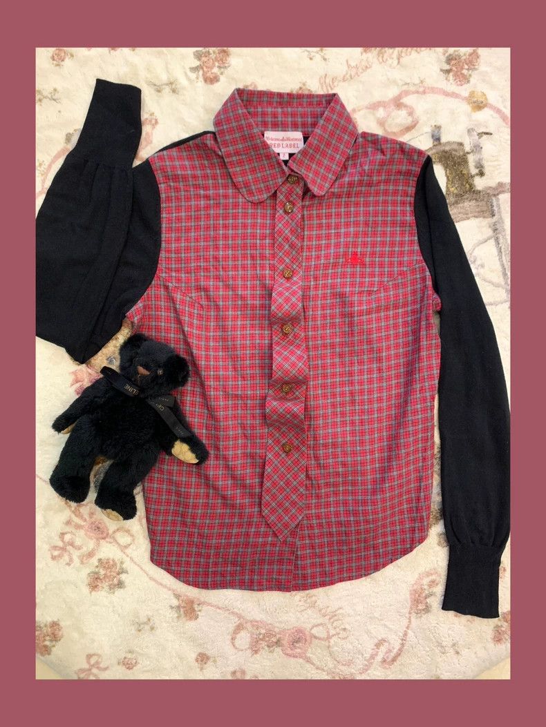 Vivienne Westwood Vivienne Westwood Vintage Plaid Long Shirt - dmc Size US M / EU 48-50 / 2 - 2 Thumbnail