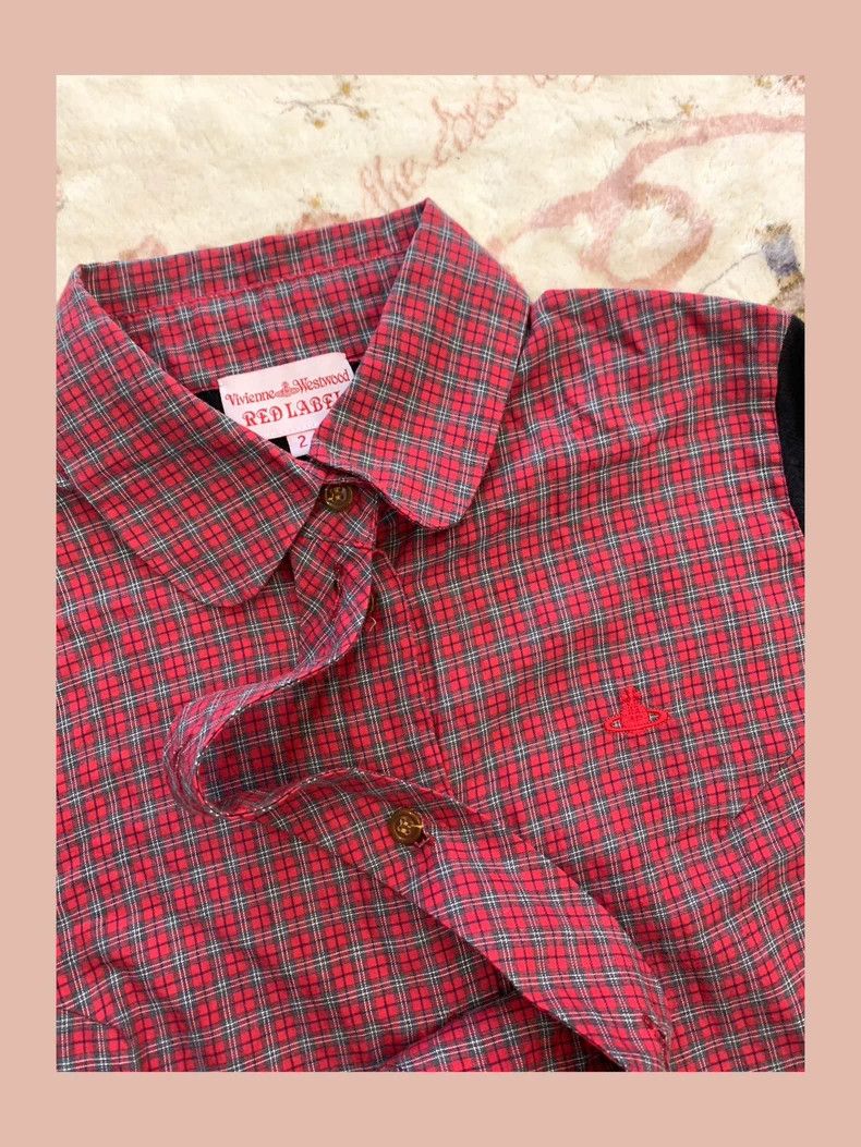 Vivienne Westwood Vivienne Westwood Vintage Plaid Long Shirt - dmc Size US M / EU 48-50 / 2 - 3 Thumbnail