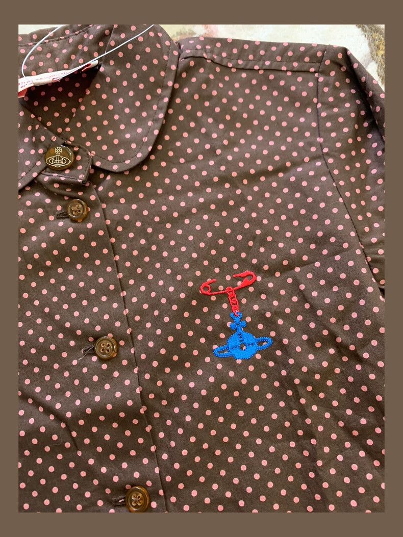 Vivienne Westwood Vivienne Westwood Polka Dot Long Sleeve Shirt - dmc Size US XS / EU 42 / 0 - 3 Thumbnail