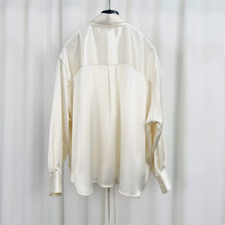 Loewe Loewe Embroidered Logo Silk Shirt - dmc Size US M / EU 48-50 / 2 - 2 Thumbnail