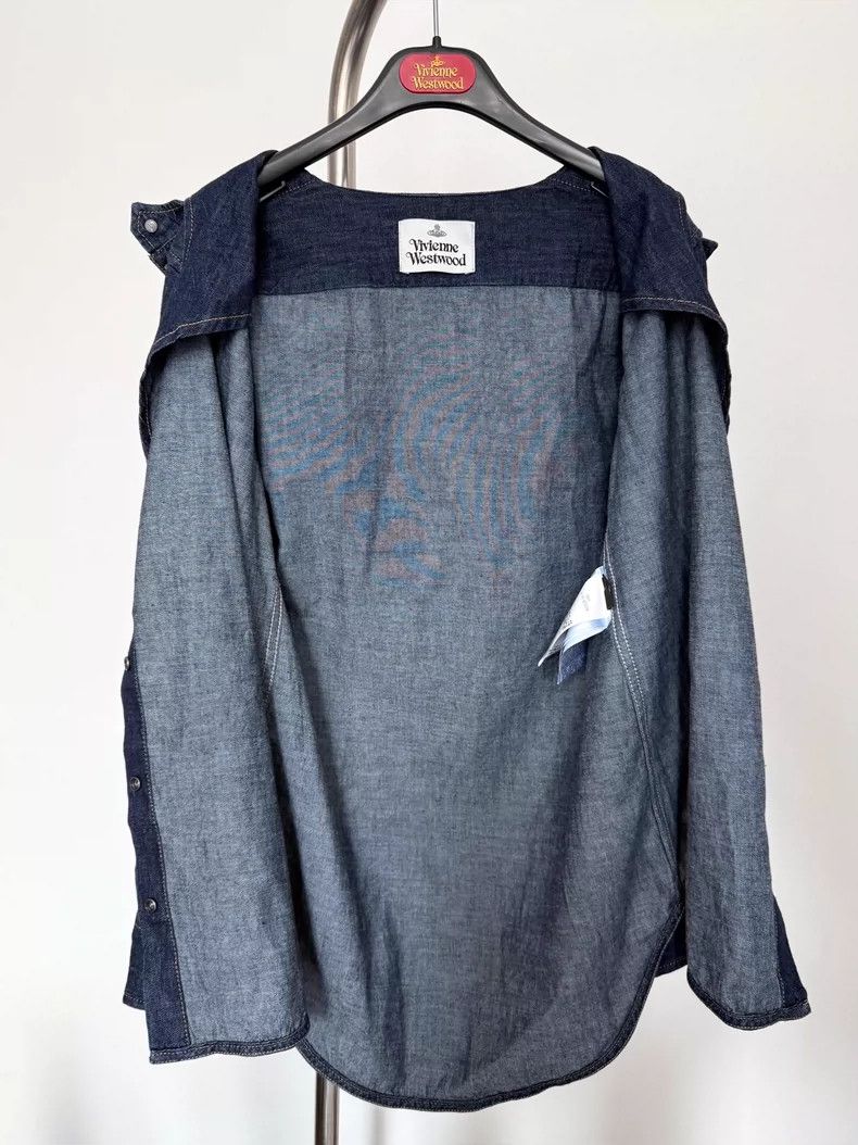 Vivienne Westwood Vivienne Westwood Vintage Denim Heart Cutout Shirt - dmc Size US M / EU 48-50 / 2 - 7 Thumbnail