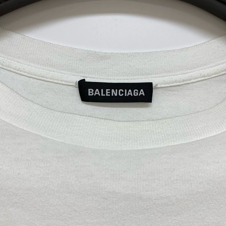 Balenciaga Balenciaga Chest Script Logo Short Sleeve Tee - dmc Size US S / EU 44-46 / 1 - 3 Thumbnail