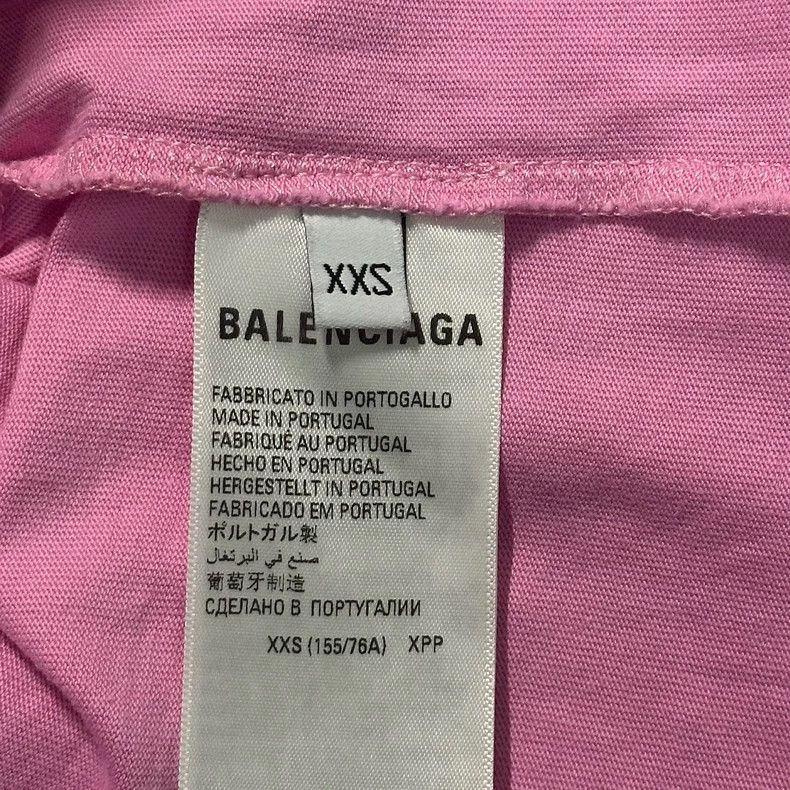 Balenciaga Balenciaga Distressed Pink Short Sleeve Tee - dmc Size US XXS / EU 40 - 7 Thumbnail