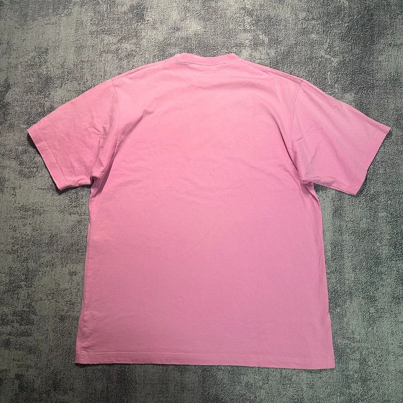 Balenciaga Balenciaga Distressed Pink Short Sleeve Tee - dmc Size US XXS / EU 40 - 2 Thumbnail