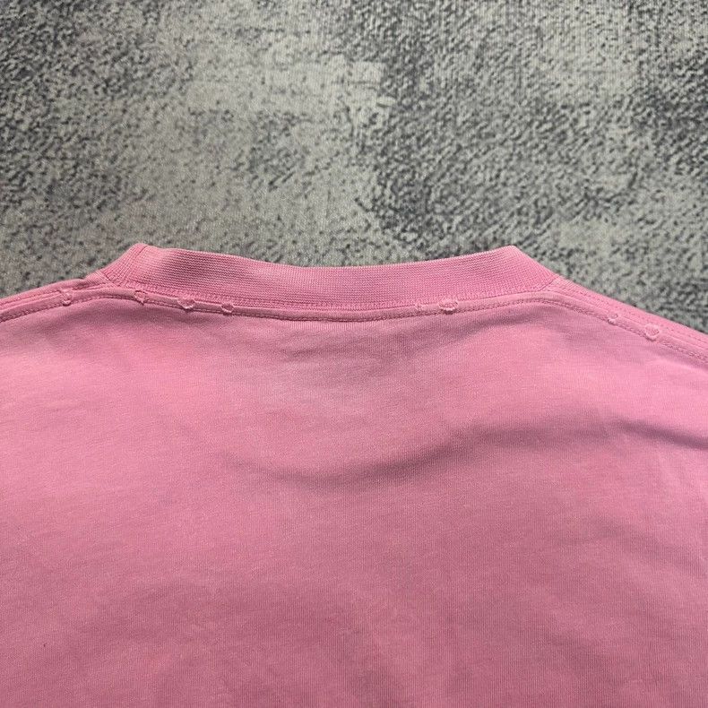 Balenciaga Balenciaga Distressed Pink Short Sleeve Tee - dmc Size US XXS / EU 40 - 5 Thumbnail