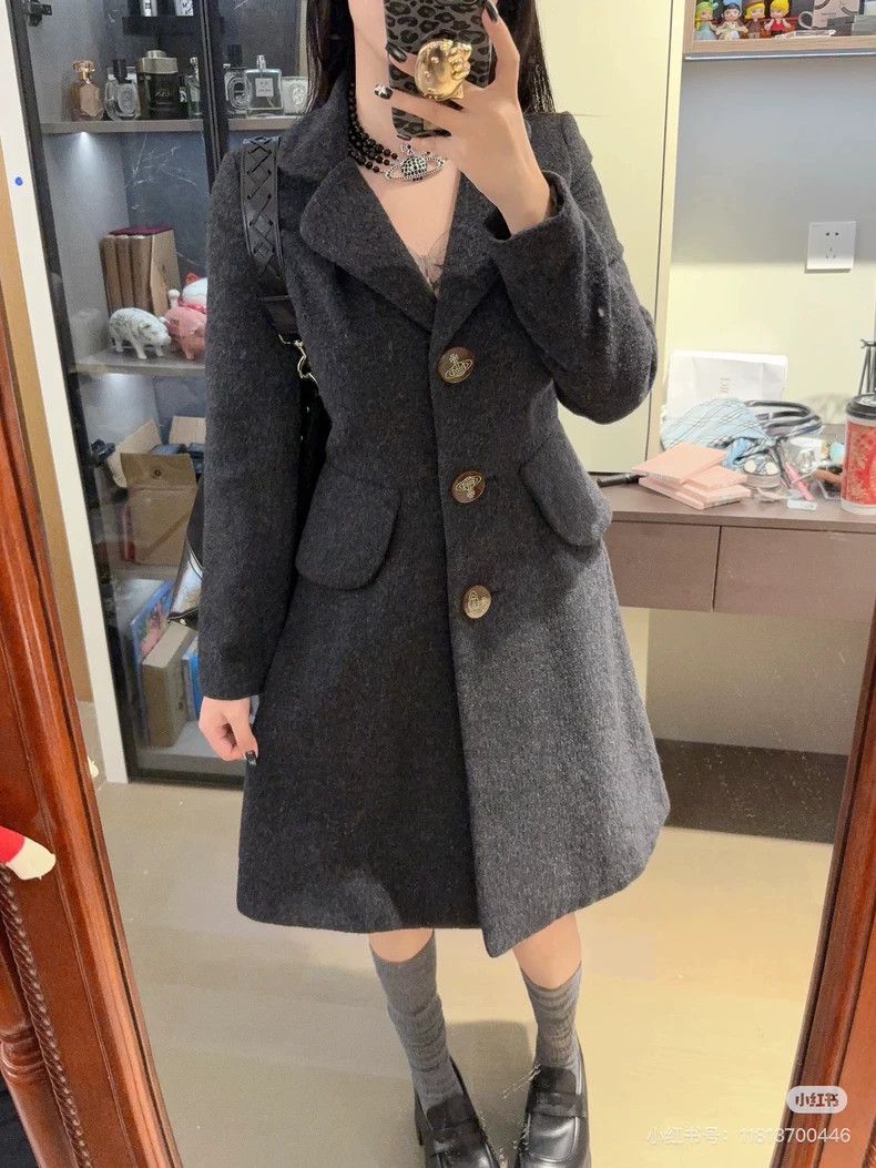 Vivienne Westwood Vivienne Westwood Wool Coat Jacket - dmc Size US M / EU 48-50 / 2 - 2 Thumbnail