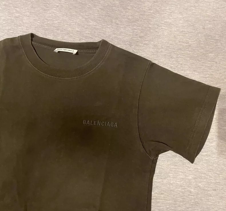 Balenciaga Balenciaga Distressed Back Logo Short Sleeve T-Shirt - dmc Size US XS / EU 42 / 0 - 5 Thumbnail
