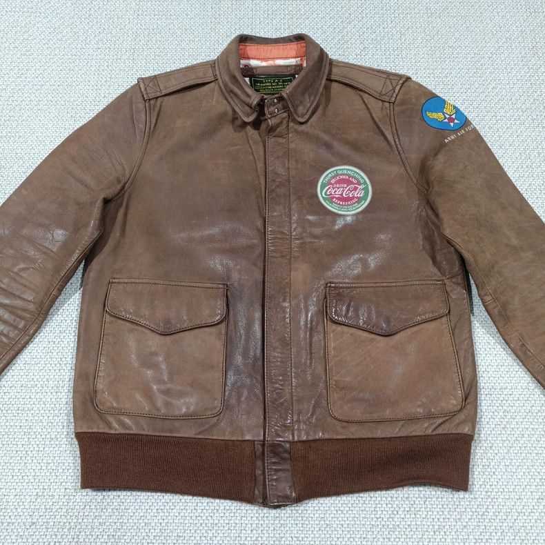 The Real McCoy's Toys Mccoy Vintage Leather Bomber Jacket - dmc Size US M / EU 48-50 / 2 - 2 Thumbnail