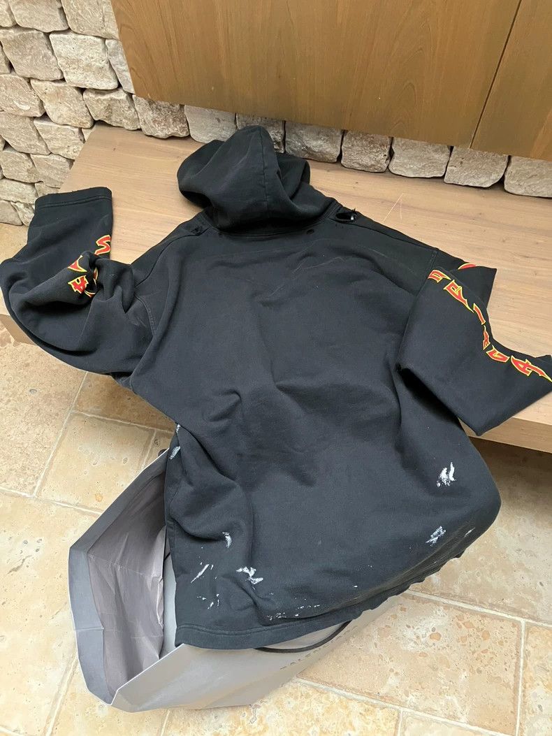 Balenciaga Balenciaga Distressed Black Sweatshirt - dmc Size US M / EU 48-50 / 2 - 4 Thumbnail