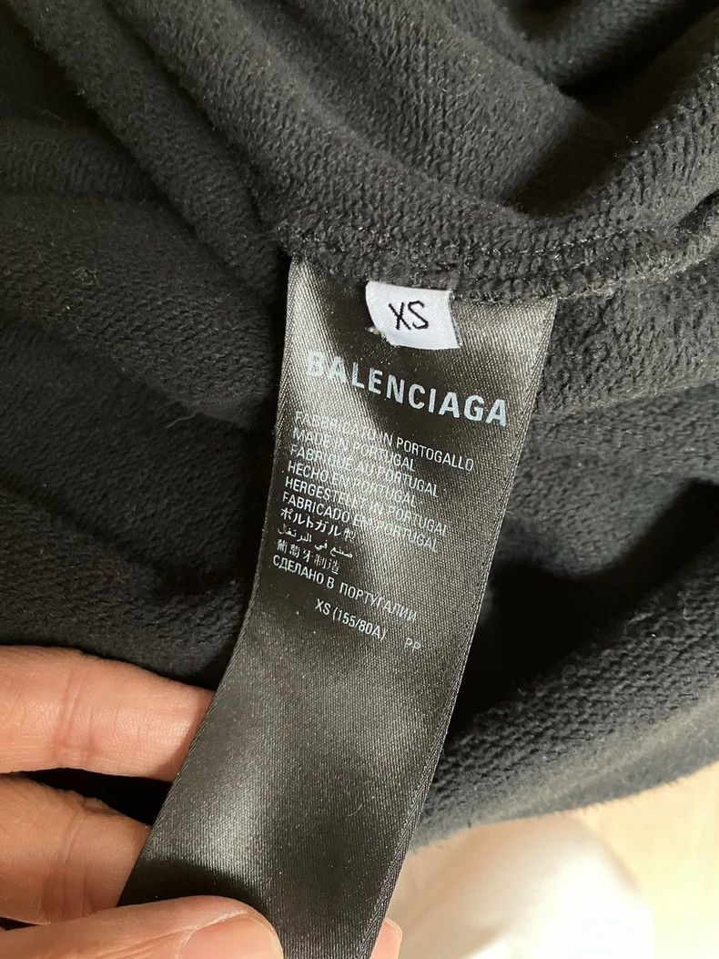 Balenciaga Balenciaga Distressed Black Sweatshirt - dmc Size US M / EU 48-50 / 2 - 6 Thumbnail