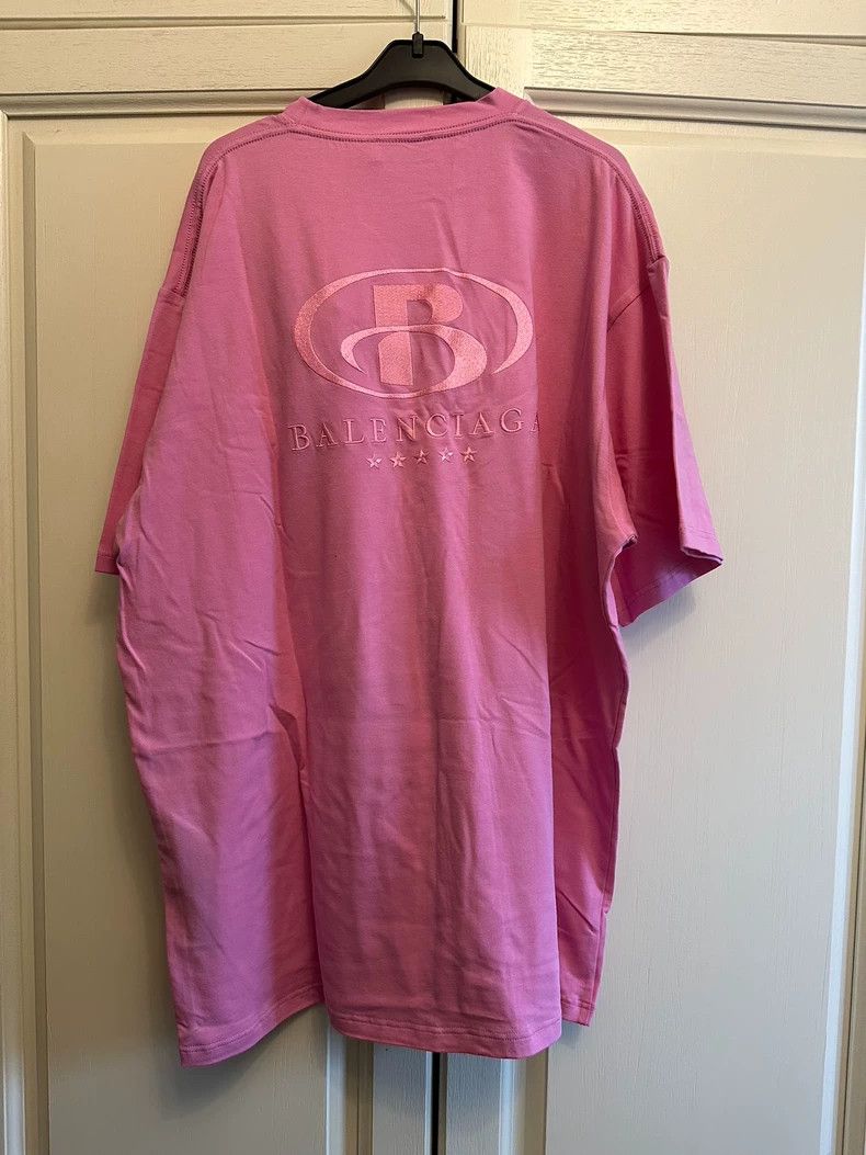 Balenciaga Balenciaga Women's Embroidered Short-Sleeve T-Shirt - dmc Size US L / EU 52-54 / 3 - 2 Thumbnail