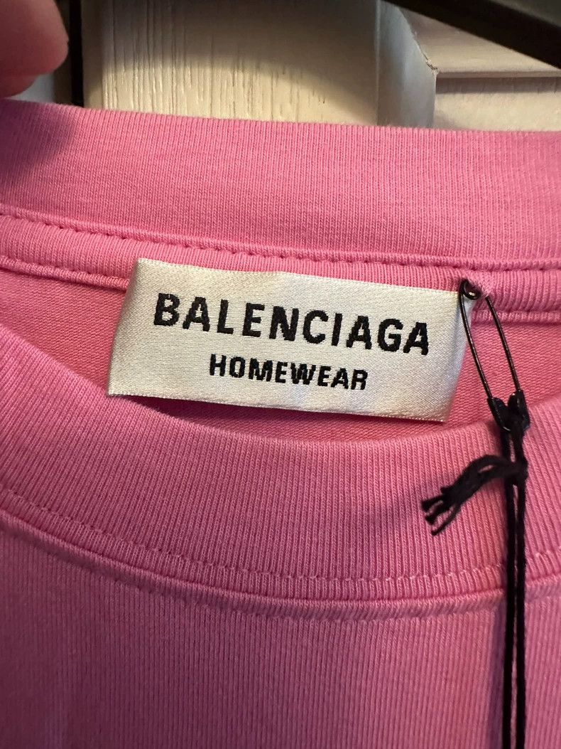 Balenciaga Balenciaga Women's Embroidered Short-Sleeve T-Shirt - dmc Size US L / EU 52-54 / 3 - 4 Thumbnail