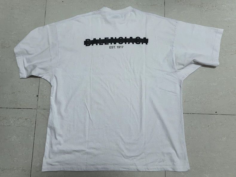 Balenciaga Balenciaga FW22 Logo Print Loose T-shirt - dmc Size US M / EU 48-50 / 2 - 2 Thumbnail