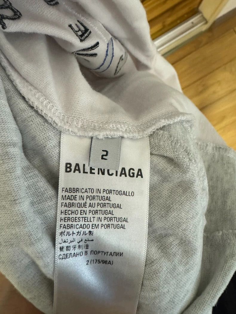 Balenciaga Balenciaga Inverted Embroidery Spliced Tee - dmc Size US M / EU 48-50 / 2 - 4 Thumbnail